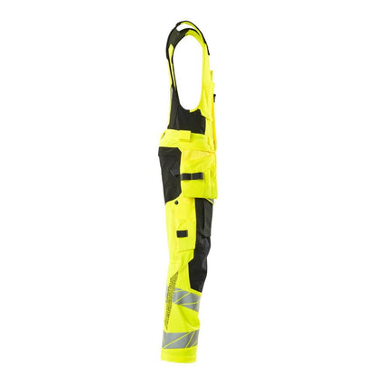 Kombihose, Hängetaschen,ULTIMATE STRETCH Kombihose, hi-vis gelb/schwarz