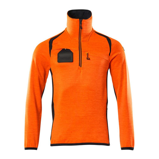 Pull polaire avec veste courte zippée en micropolaire