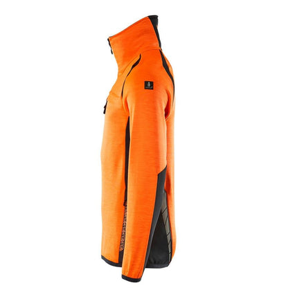 Fleecepullover mit kurzem Reißverschluss Microfleecejacke
