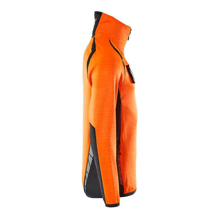 Fleecepullover mit kurzem Reißverschluss Microfleecejacke