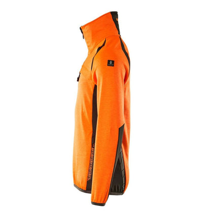 Fleecepullover mit kurzem Reißverschluss Microfleecejacke
