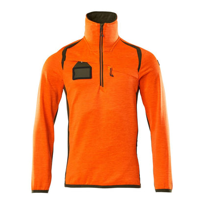 Fleecepullover mit kurzem Reißverschluss Microfleecejacke