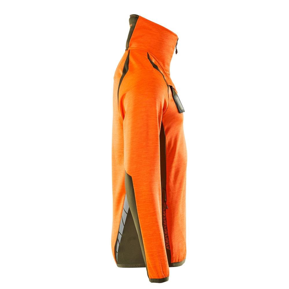 Fleecepullover mit kurzem Reißverschluss Microfleecejacke