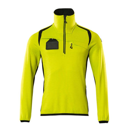 Fleecepullover mit kurzem Reißverschluss Microfleecejacke