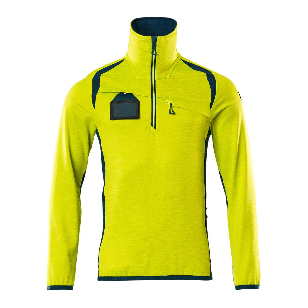 Fleecepullover mit kurzem Reißverschluss Microfleecejacke