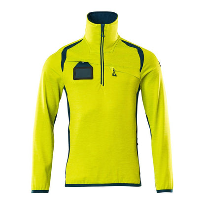 Fleecepullover mit kurzem Reißverschluss Microfleecejacke