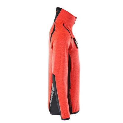 Fleecepullover mit kurzem Reißverschluss Microfleecejacke