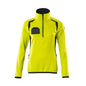 Fleecepullover mit kurzem Zipper, Damen Microfleecejacke