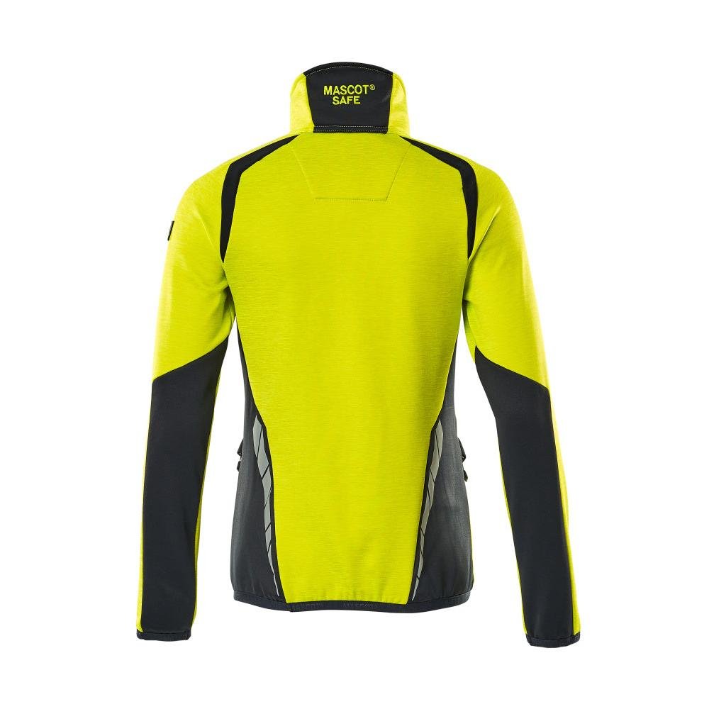 Fleecepullover mit kurzem Zipper, Damen Microfleecejacke