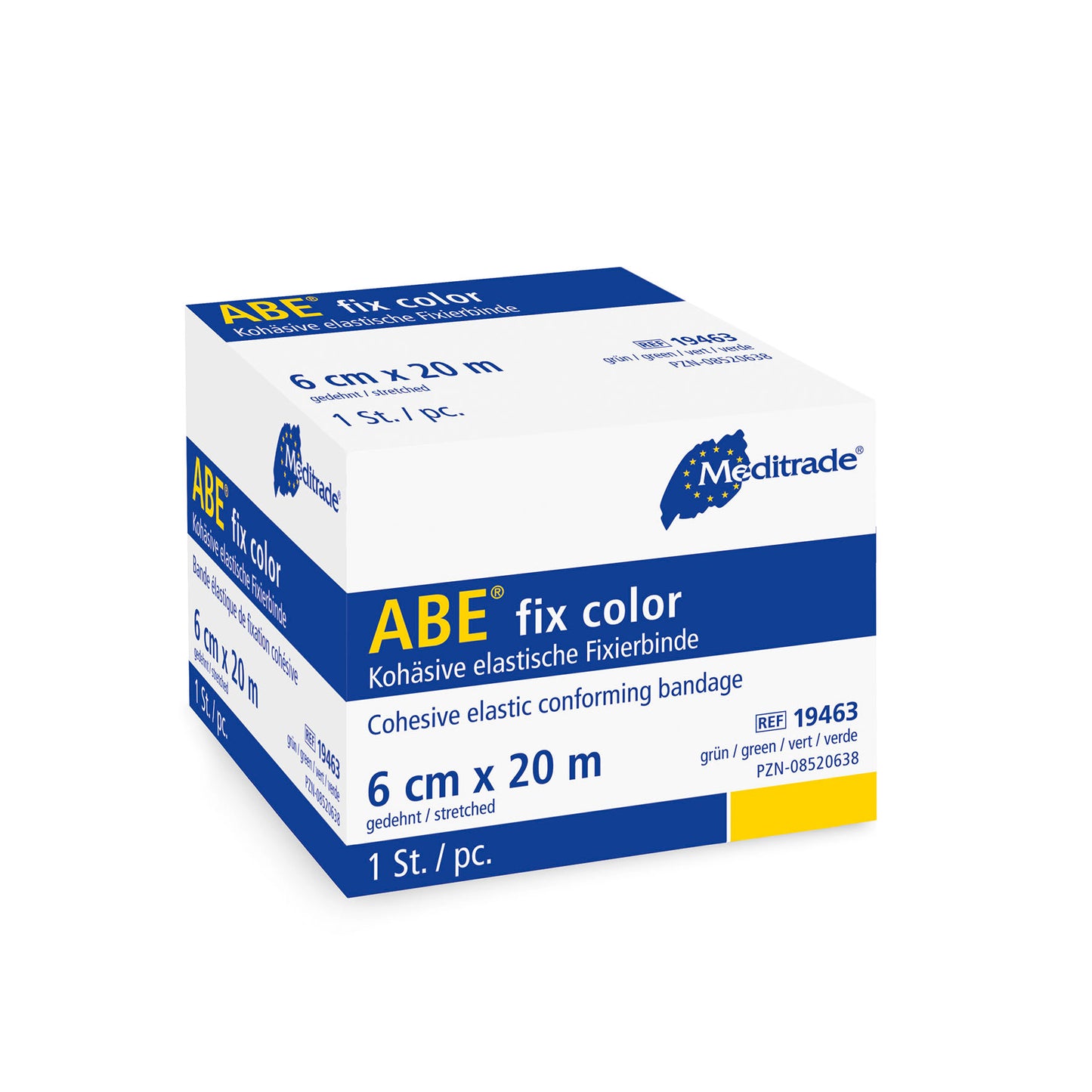 ABE® fix color hochelastische Fixierbinde, 6 cm x 20 m