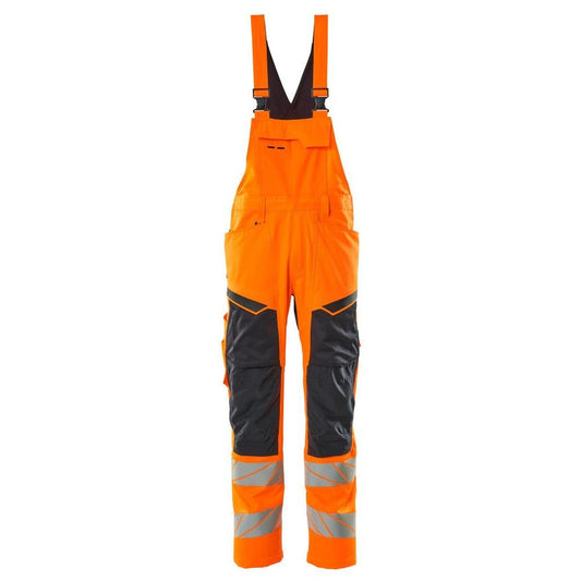 Latzhose, Knietaschen, Stretch-Einsätze Latzhose
