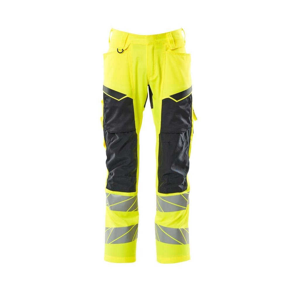 Pantalon avec poches genoux, pantalon empiècements stretch