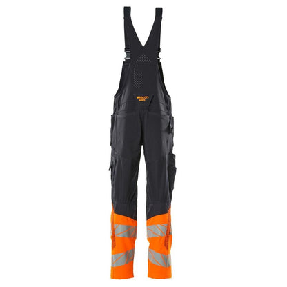 Latzhose, Knietaschen, Stretch-Einsätze Latzhose