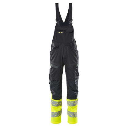 Latzhose, Knietaschen, Stretch-Einsätze Latzhose
