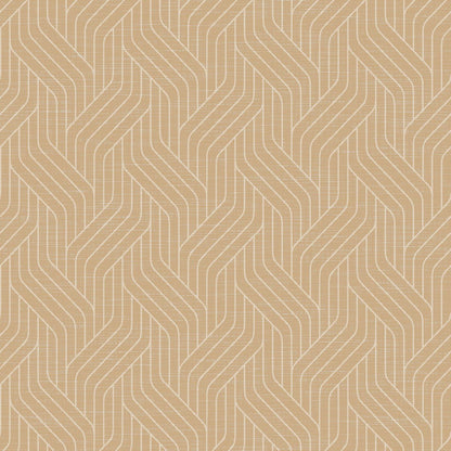 Serviettes Dunisoft 40 x 40 cm 1/4 pli de Duni GmbH avec un motif géométrique beige en zigzag et chevrons dans le style chevrons - idéal pour des décorations de table élégantes.