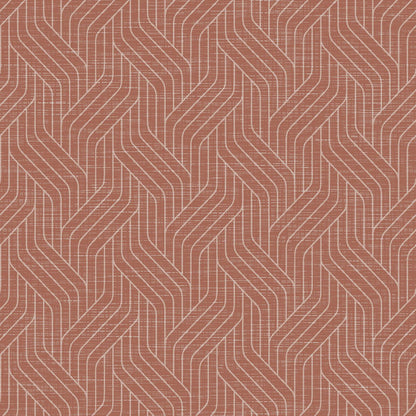 Les serviettes Dunisoft 40 x 40 cm 1/4 pli de Duni GmbH présentent un motif à chevrons répétitif avec de fines lignes blanches en forme de V sur un rouge atténué, donnant aux serviettes de haute qualité un look moderne légèrement texturé.