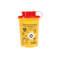 Conteneur de collecte des aiguilles PSB, rond, 0,6 litre