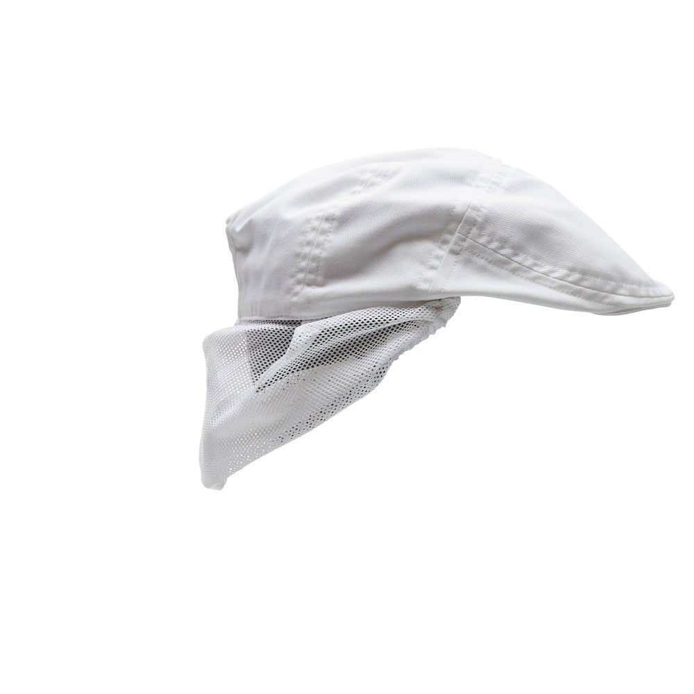 Schiebermütze mit Haarnetz Schiebermützen, weiss