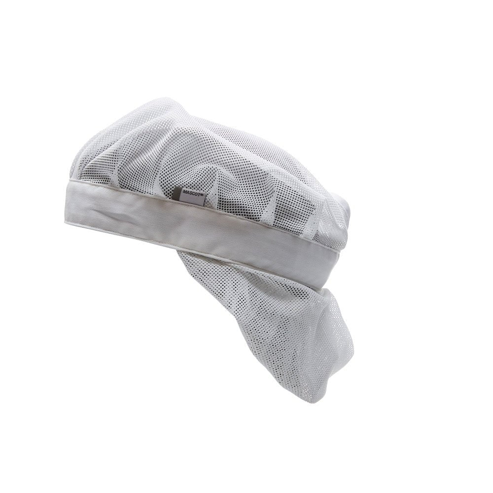 Cagoule avec bonnet en résille taille ONE, blanc | Paquet (1 pièce)