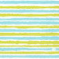 Les serviettes en papier Duni GmbH Zellt 33x33 cm, 3 plis, Elise Rayures montrent des rayures bleu clair et jaune inégales avec des accents pointillés sur fond blanc. Chaque paquet contient 250 serviettes.
