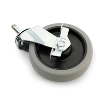 Numatic Lenkrolle mit Bremse, grau