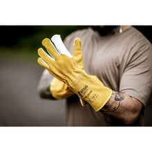 NITRAS WELDER PRO, gants de soudage, ocre / gris
