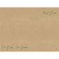 Das Papier Tischset "Love Green" von Duni GmbH (30x40 cm, 250 Stück) zeigt auf braunem Recyclingpapier grüne Handschrift: "think green" oben rechts und "live green love green" unten links. Perfekt als dekorative Tischdekoration.