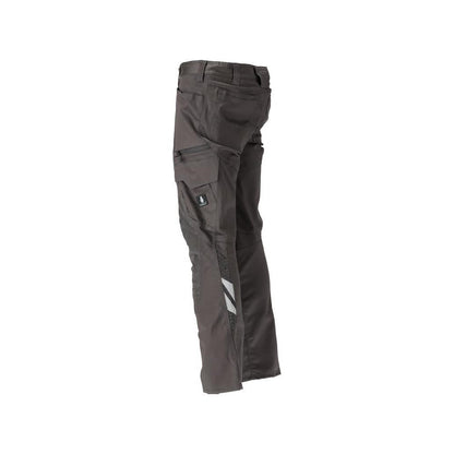 Pantalon avec poches genoux, coton+, pantalon clair, anthracite foncé
