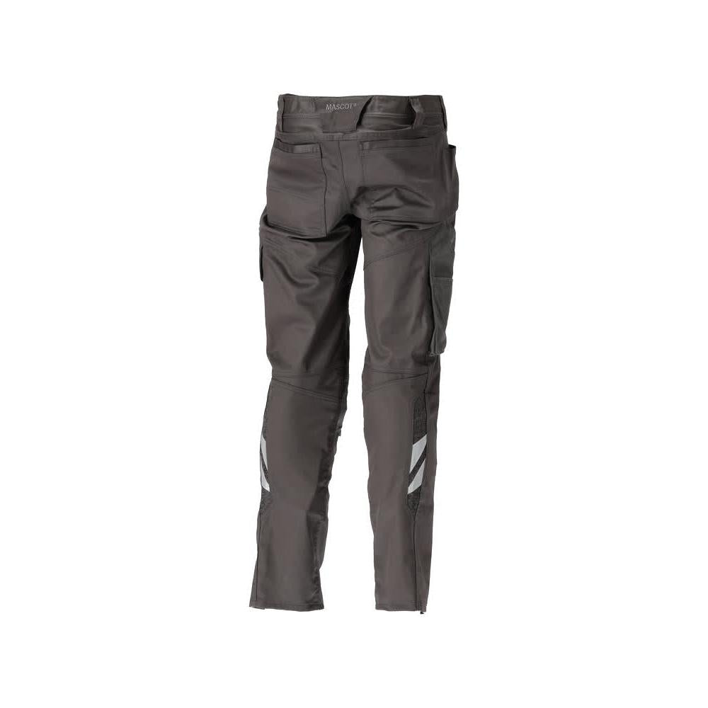 Pantalon avec poches genoux, coton+, pantalon clair, anthracite foncé