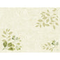 Un fond beige clair avec des feuilles de paisley discrètes en vert et olive discret orne les sets Bio-Dunicel 30x40 de Duni GmbH (paquet de 100 pièces), un set de table biodégradable au design botanique.