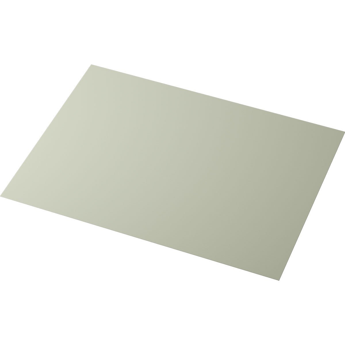 Une seule feuille plate et rectangulaire des sets de table en papier pistache 30x40 cm (paquet de 250) de Duni GmbH, décoration de table élégante, est présentée sur fond blanc.