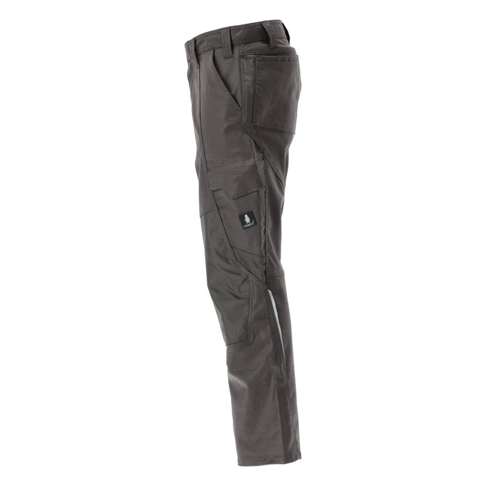 Pantalon avec poches genoux, pantalon coton+, anthracite foncé