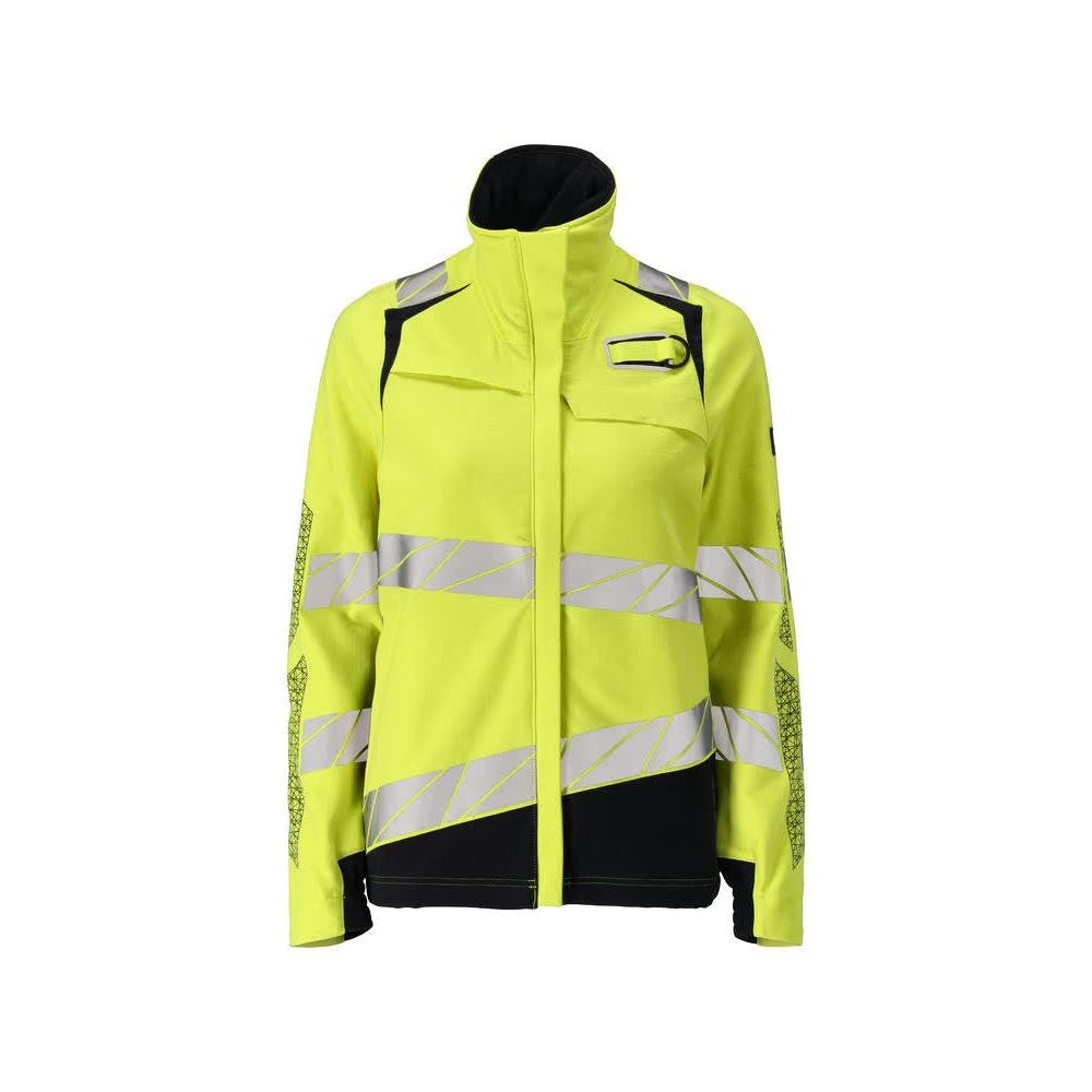 Jacke, Damen, ULTIMATE STRETCH Arbeitsjacke Multisafe, hi-vis gelb/schwarzblau