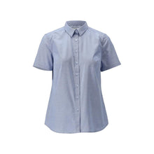Hemd, Kurzarm, klassische Damen, Stretch Damenbluse, hellblau