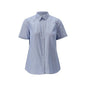 Hemd, Kurzarm, klassische Damen, Stretch Damenbluse, hellblau