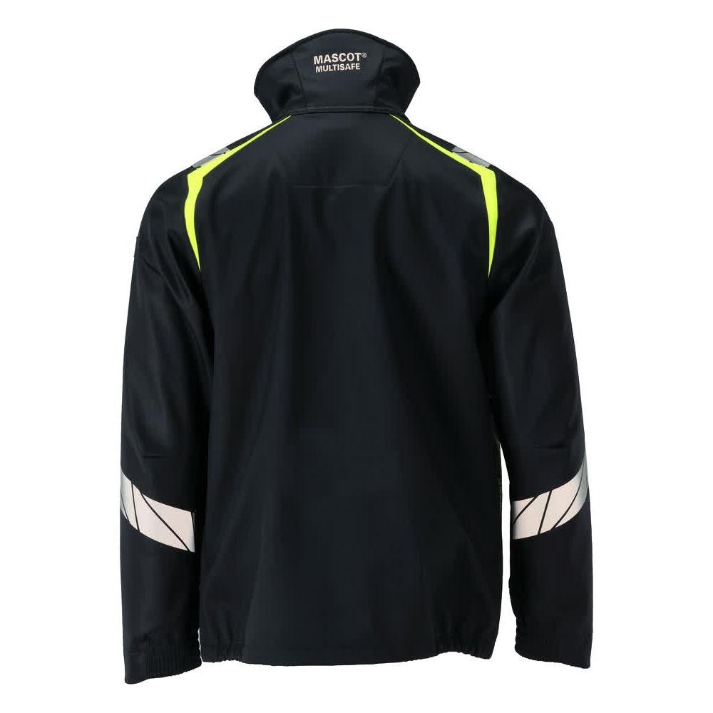 Softshell Jacket Veste softshell Multisafe, noir bleu/jaune haute visibilité