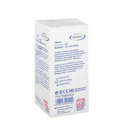 Compresses non stériles MaiMed-VK de 100 pièces/sac en papier
