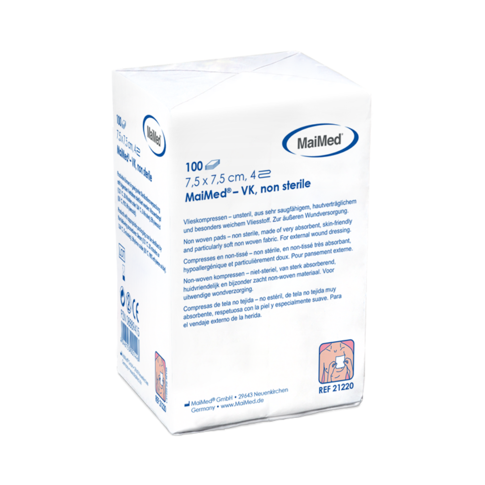 MaiMed-VK unsteril Vlieskompressen zu 100 St./Papiertüte