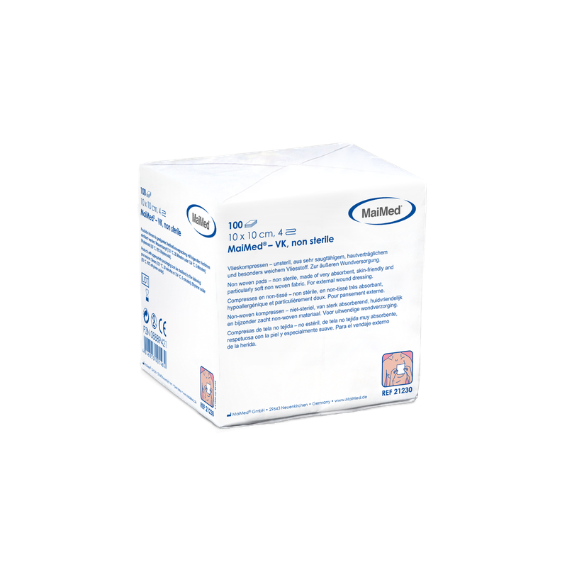 MaiMed-VK unsteril Vlieskompressen zu 100 St./Papiertüte