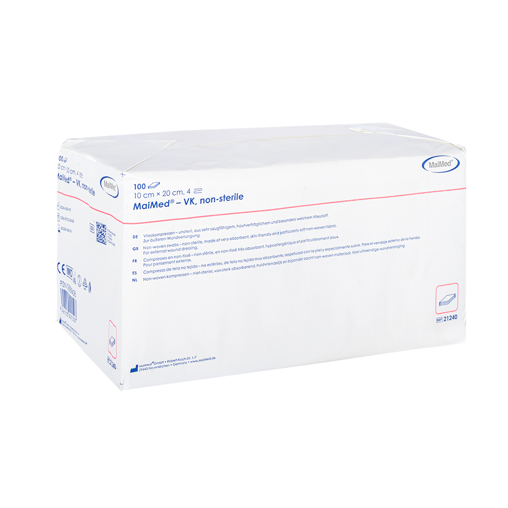 MaiMed-VK unsteril Vlieskompressen zu 100 St./Papiertüte