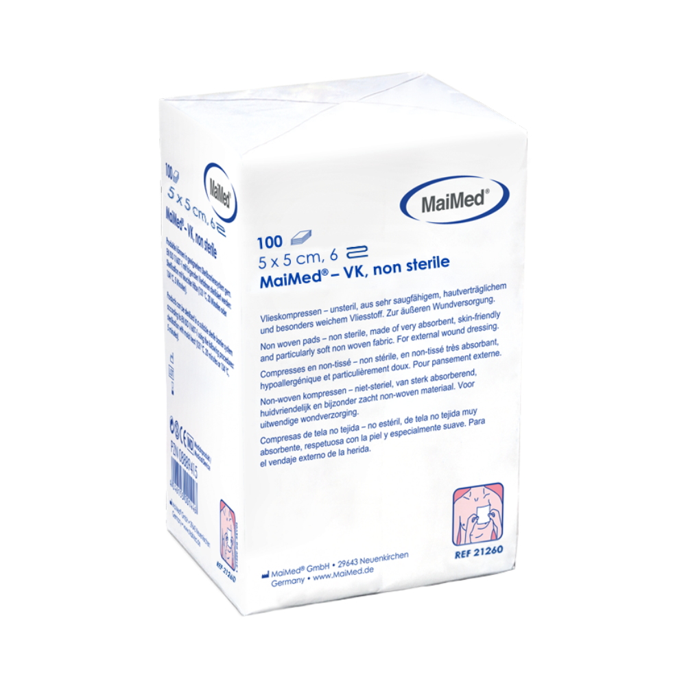 MaiMed-VK unsteril Vlieskompressen zu 100 St./Papiertüte