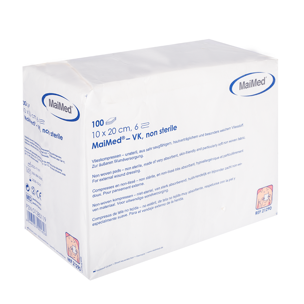 MaiMed-VK unsteril Vlieskompressen zu 100 St./Papiertüte