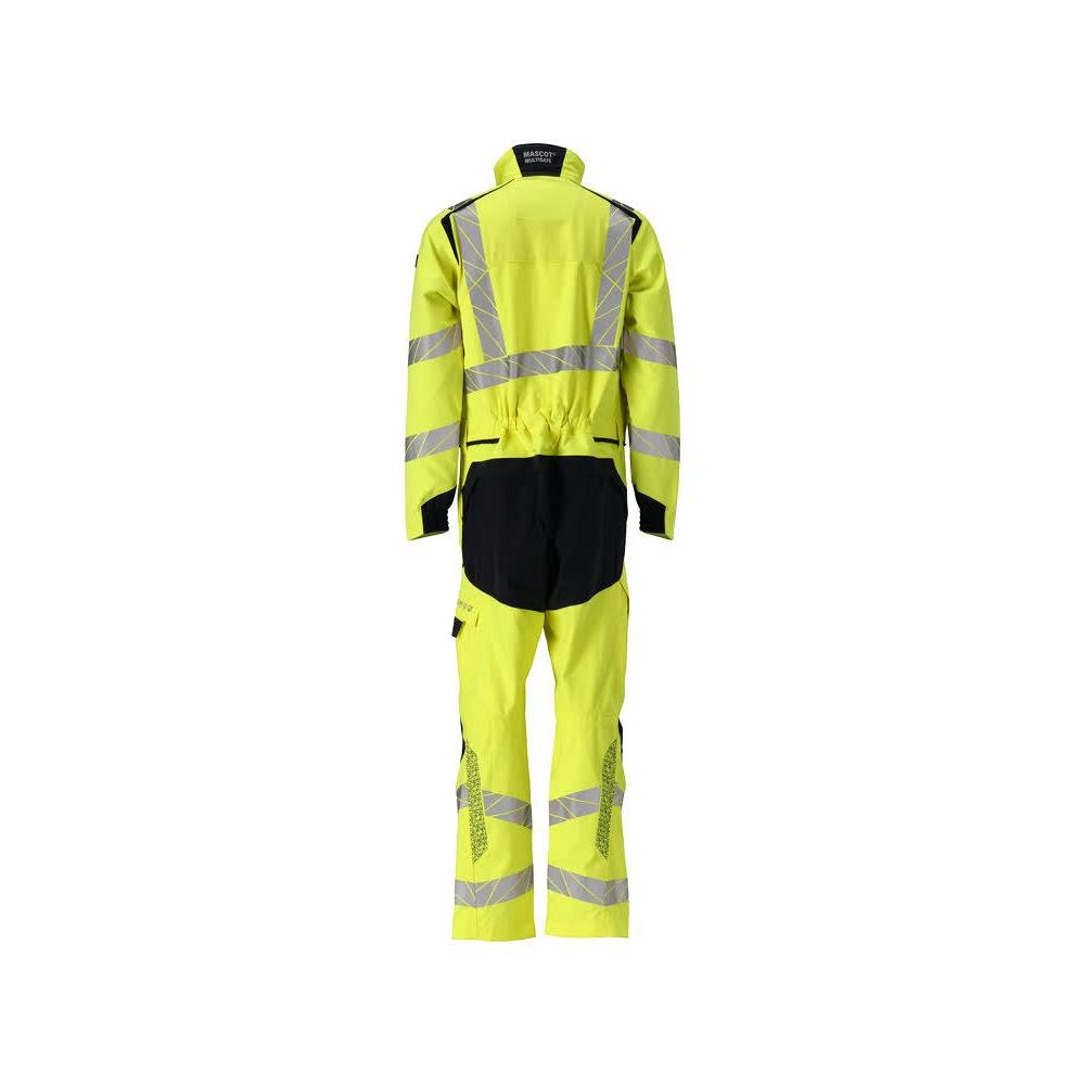 Overall, Knietaschen, Stretch-Einsätze Kombination Multisafe, hi-vis gelb/schwarzblau