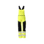 Latzhose, Knietaschen, Stretch-Einsätze Latzhose Multisafe, hi-vis gelb/schwarzblau