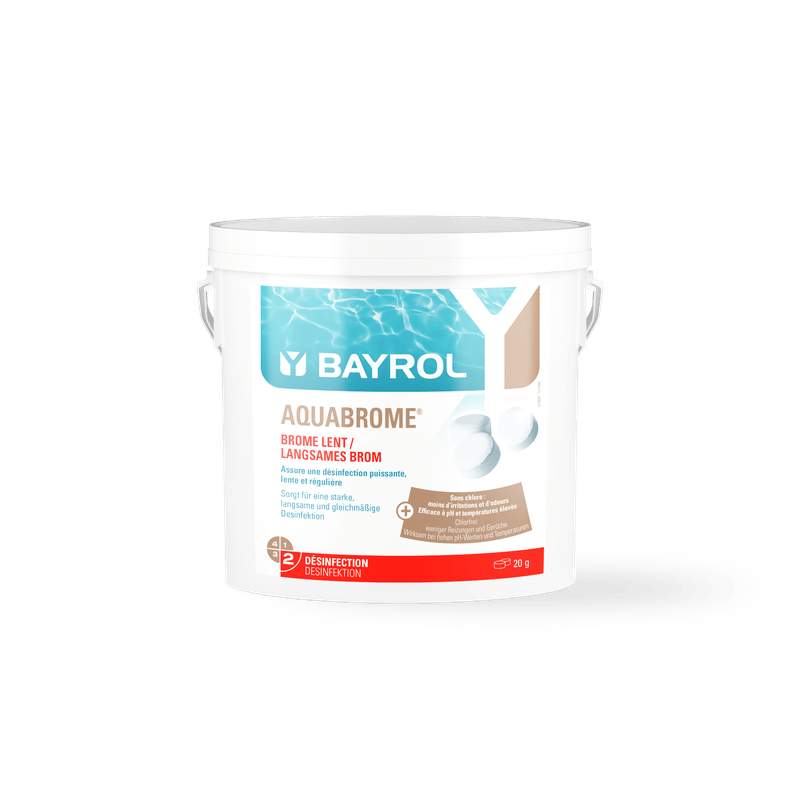 BAYROL Aquabrome® Bromtabletten 5 kg Eimer für die Dauerdesinfektion von Pools  | Eimer (5 kg)