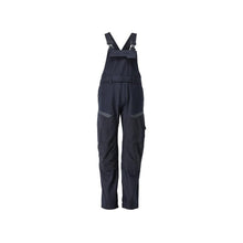 Latzhose, Knietaschen, Stretch-Einsätze Latzhose Multisafe, schwarzblau/hi-vis gelb