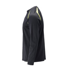 T-shirt à manches longues, coupe moderne T-shirt Multisafe, noir bleu/jaune haute visibilité