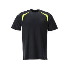 T-Shirt, moderne Passform T-shirt Multisafe, schwarzblau/hi-vis gelb
