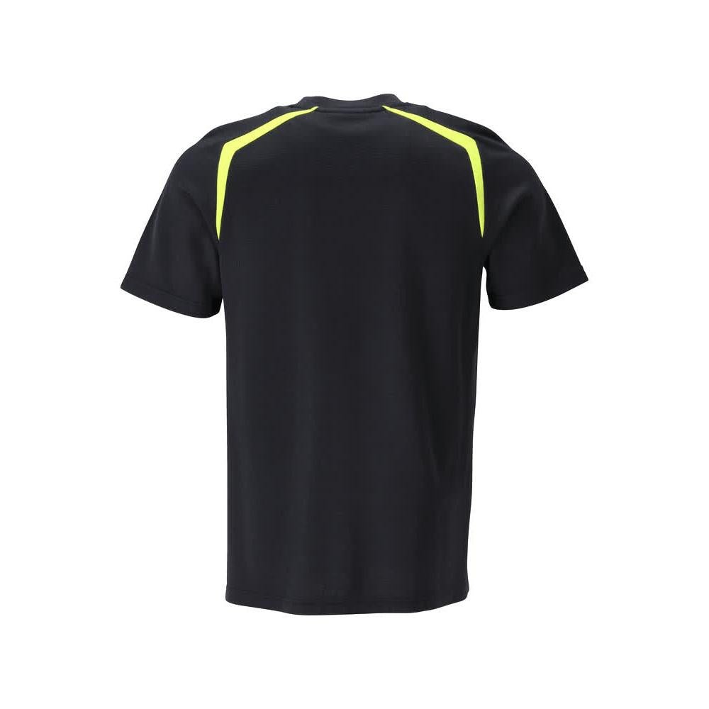 T-Shirt, moderne Passform T-shirt Multisafe, schwarzblau/hi-vis gelb