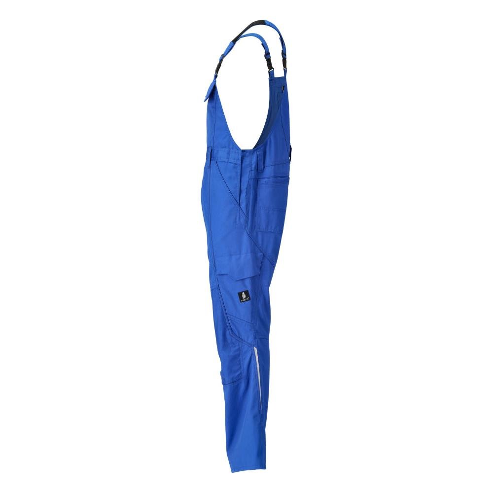 Latzhose mit Knietaschen Latzhose, azurblau